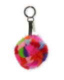 Mink Fur Pompom Charm, Multicolor