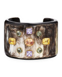 Mwali Dark Horn Cuff Bracelet
