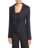 Nokbo Structured-Lapel Tie Jacket, Dark Navy
