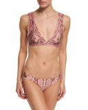 Realm Printed Bikini Set with Ladder Trim