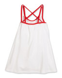 Miss Marc Strappy Swim Coverup, White, Size 4-5