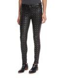 Hyde Studded Leather Skinny Jeans