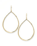 Wire Teardrop Hoop Earrings, Large