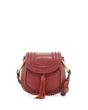 Hudson Small Leather Shoulder Bag, Black