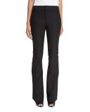 Stretch Flare Trousers, Black