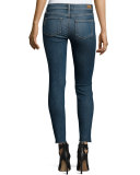 Verdugo Raw-Hem Skinny Ankle Jeans w/Caballo Inseam, Axel