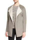 Belted Reversible Coat, Light Brown