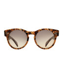 Wilcox Round Polarized Sunglasses, Tortoise