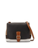Shellwood Small Check Crossbody Bag, Black
