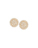 Scalloped Pave Diamond Stud Earrings
