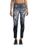 Super Waisted Printed Performance Leggings, TNF Black Geofire