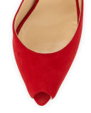 Barbara Knot-Heel Red Sole Pump, Oeillet