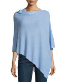 Sleek Tencel®/Wool Ribbed Poncho