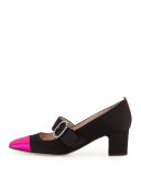 Soeur Cap-Toe Mary Jane Pump, Black