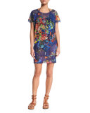 Floral-Print Coverup Dress