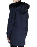Fur-Lined Hooded Parka