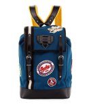 Alpina Men's Canvas Backpack with Patches, Slate