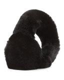 Rabbit Fur Earmuffs, Black