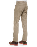 Kane Straight-Leg Jeans, Tan 