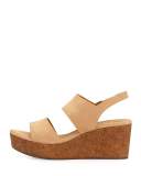 Glassy Wedge Platform Sandal, Sandalo