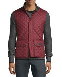 Lightweight Quilted Tech Vest, Racing Red
