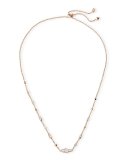 Debra Station Necklace, Clear