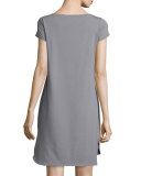 Cap-Sleeve Organic Cotton Jersey Dress