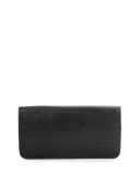 Granada Leather Clutch Bag, Black