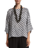 Five-Strand Seed Necklace, Black