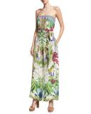 Embellished Wide-Leg Strapless Jumpsuit, Exotic Hypnotic