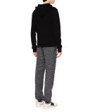 Melange Terry Jogger Pants, Gray