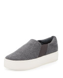 Warren Flannel Platform Skate Sneaker, Gray