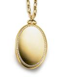 18K Gold Pavé Diamond 6-Image Locket Necklace
