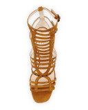 Studded Gladiator City Sandal, Camel
