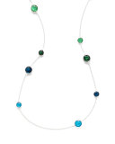 925 Rock Candy Wonderland Lollipop Station Necklace in Taffeta, 40"
