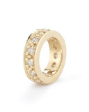 14K Gold Chain Necklace with Pearl & Diamond Sliders