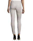 Cotton Stretch Leggings, Stone