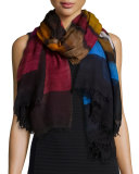 Colorful Wool Scarf, Multicolor