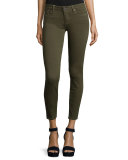 Verdugo Skinny Ankle Jeans, Deep Olive