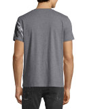 Bald Eagle-Graphic Short-Sleeve Tee, Medium Gray