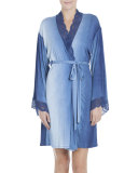 Stormy Skies Jersey Wrap Robe, Blue