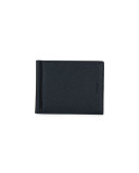Men's Leather Wallet with Money Clip, Black