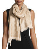 Shimmer Stencil Scarf, Gold