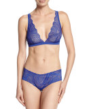 Minoa Low-Rise Lace Hotpants, Ultra Blue