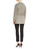 Belted Reversible Coat, Light Brown