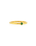 Skittle Emerald Stackable Ring