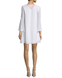 Ellie Embroidered Tunic Dress, Multi Colors