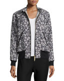 Liane Floral Jacquard Bomber Jacket