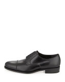 Rand Calfskin Lace-Up Shoe, Black