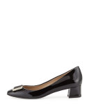 Pasha Patent Ornament 35mm Pump, Black